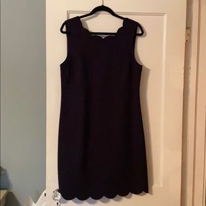 J. Crew Factory Scalloped Hem Dress